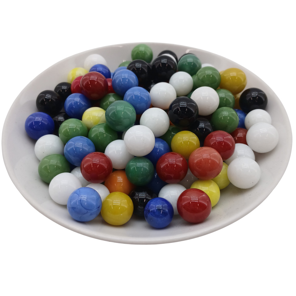 Mixed Lot Assorted Vintage Colorful Glass Marbles Solid Color Shooter Marble